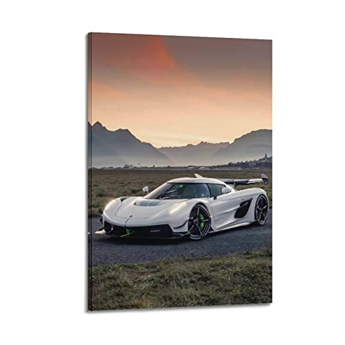 ZONDER Hyper Car Poster für Koenigsegg Jesko Sportauto SupercarPoster Dekorative Malerei Leinwand Wand und Kunstbild Druck Moderne Familie Schlafzimmer Dekor 50 x 75 cm von ZONDER