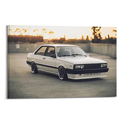 ZONDER Klassisches Sportauto-Poster für Audi 80 Rennwagen, Superauto, dekoratives Gemälde, Leinwand, Wand- und Kunstbild, Druck, modernes Familien-Schlafzimmer, Dekoration, 30 x 45 cm von ZONDER