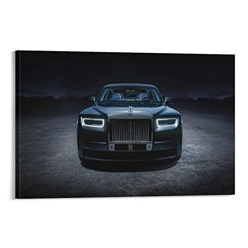 ZONDER Luxus-Auto-Poster für Rolls Royce Phantom Sportauto-Poster, dekoratives Gemälde, Leinwand, Wandposter und Kunstbild, modernes Familien-Schlafzimmer, Dekoration, Poster, 50 x 75 cm von ZONDER