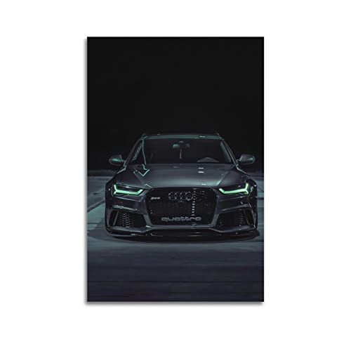 ZONDER Sportauto-Poster für Audi RS6 Supercar Racing CarPoster, dekoratives Gemälde, Leinwand, Wand- und Kunstbild, modernes Familien-Schlafzimmer, Dekoration, 60 x 90 cm von ZONDER