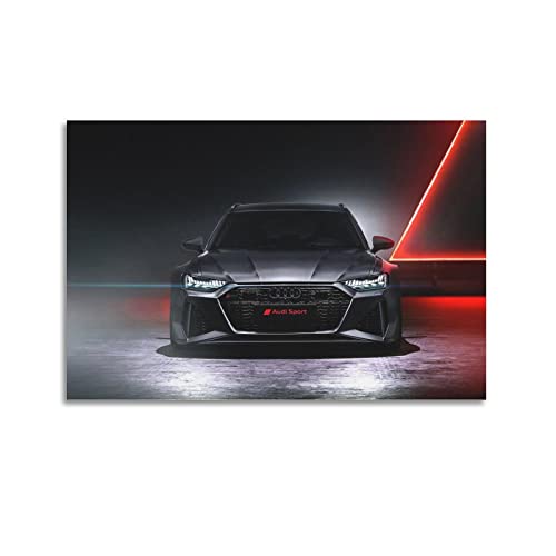 ZONDER Sportwagen-Poster für Audi RS6 Rennwagen, SupercarPoster, dekoratives Gemälde, Leinwand, Wand- und Kunstbild, modernes Familien-Schlafzimmer, Dekoration, 40 x 60 cm von ZONDER