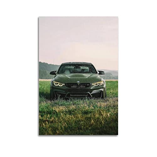 ZONDER Sportwagen-Poster für BMW F80 M3 Rennauto-Poster, dekoratives Gemälde, Leinwand, Wand- und Kunstbild, modernes Familien-Schlafzimmer, 60 x 90 cm von ZONDER