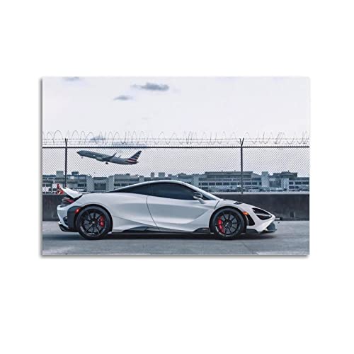 ZONDER Super Auto-Poster für McLaren 765LT Rennauto, Sportauto, dekoratives Gemälde, Leinwand, Wand- und Kunstbild, Druck, modernes Familien-Schlafzimmer, Dekoration, 60 x 90 cm von ZONDER