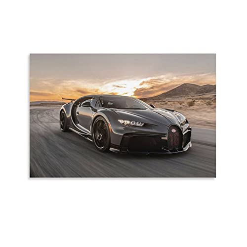 ZONDER Supercar Poster für Bugatti Chiron Pur Sports CarPoster, dekoratives Gemälde, Leinwand, Wand- und Kunstbild, Druck, modernes Familien-Schlafzimmer, Dekoration, 60 x 90 cm von ZONDER