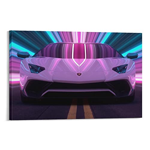 ZONDER Supercar Poster für Lamborghini Aventador Sportauto-Poster, dekoratives Gemälde, Leinwand, Wandposter und Kunstbild, modernes Familien-Schlafzimmer, Dekoration, Poster, 20 x 30 cm von ZONDER