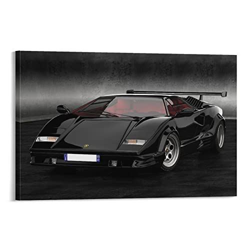 ZONDER Supercar Poster für Lamborghini Countach Rennauto Sportwagen Poster Dekorative Malerei Leinwand Wand und Kunstbild Druck Moderne Familie Schlafzimmer Dekor 30 x 45 cm von ZONDER