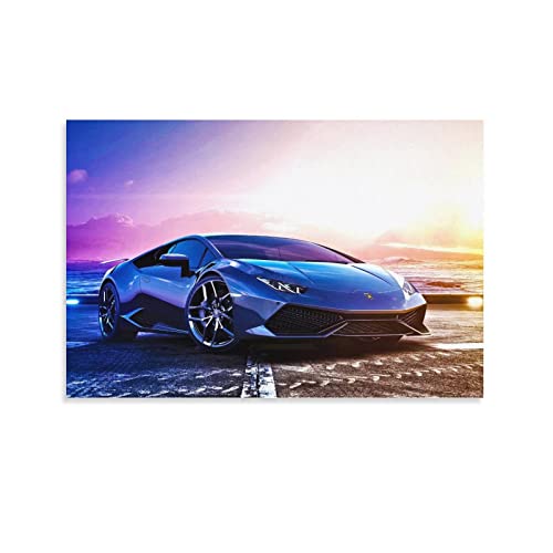 ZONDER Supercar Poster für Lamborghini Huracan Sportauto-Poster, dekoratives Gemälde, Leinwand, Wandposter und Kunstbild, modernes Familien-Schlafzimmer, Dekor-Poster, 40 x 60 cm von ZONDER