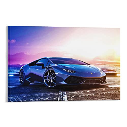 ZONDER Supercar Poster für Lamborghini Huracan Sportauto-Poster, dekoratives Gemälde, Leinwand, Wandposter und Kunstbild, modernes Familien-Schlafzimmer, Dekor-Poster, 40 x 60 cm von ZONDER