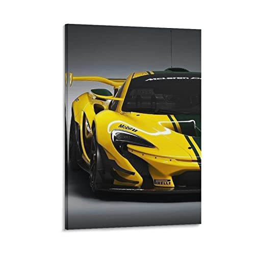 ZONDER Supercar Poster für McLaren P1 GTR Sportauto Hyper Car Racing Car Poster Dekorative Malerei Leinwand Wandposter und Kunstbild Druck Moderne Familie Schlafzimmer Dekor Poster 40 x 60 cm von ZONDER