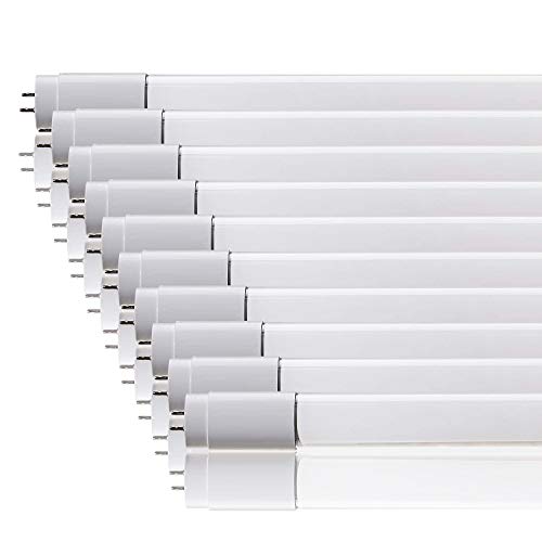 ZONE LED SET - LED Röhre 60cm, kaltweiß (6500 K), 850 Lumen, T8, G13-9W (ersetzt 18W), inklusive Starter, LED-TUBE Leuchtstoffröhre Neonröhre Leuchte Röhrenlampe, 10-er Pack von ZONE LED
