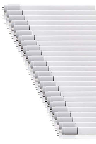 ZONE LED SET - LED Röhre 60cm, kaltweiß (6500 K), 850 Lumen, T8, G13-9W (ersetzt 18W), inklusive Starter, LED-TUBE Leuchtstoffröhre Neonröhre Leuchte Röhrenlampe, 25-er Pack von ZONE LED