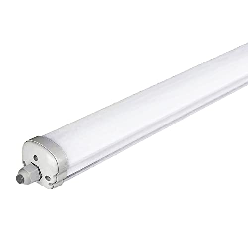 ZONE LED SET - LED Feuchtraumleuchte, 120cm, 36W, 4320 Lumen, Kaltweiß 6500K, IP65, LED Röhrenlampe, Kellerleuchte, Nassraumleuchte, Feuchtraum Deckenleuchte, (1-er Pack) von ZONE LED