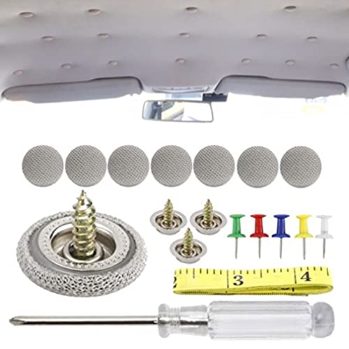 ZONEWD Auto-Dachhimmel-Reparatur-Set, 60-teiliges Auto-Dachhimmel-Reparatur-Set | Dach-Schnappnieten Dachhimmel-Reparaturknopf, Autodach-Schnappniete mit Installationswerkzeug von ZONEWD