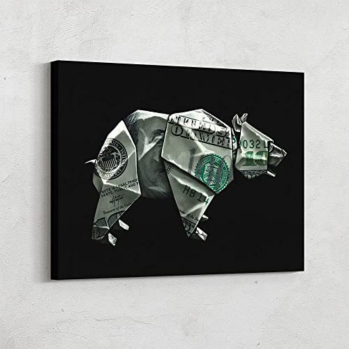 Bull Bear Wall Street Art Leinwand Gemälde und Poster Drucke Wandkunst Bilder for Wohnzimmer Dekoration Rahmenlos (Color : B, Size : 60x90cm no frame) von ZONJEE