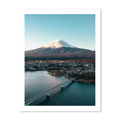 Moderne Naturlandschaft Poster Schöne Japan Drucke Leinwand Gemälde Fuji Kyoto Osaka Druck Home Room Decor Wandkunst Bilder (Color : C, Size : 40X50cm No Frame) von ZONJEE