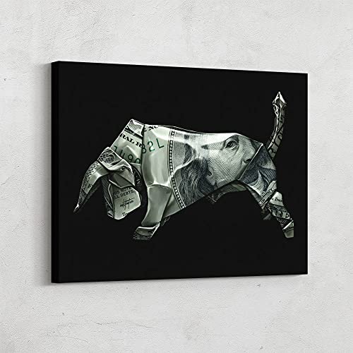 ZONJEE Bull Bear Wall Street Art Leinwand Gemälde und Poster Drucke Wandkunst Bilder for Wohnzimmer Dekoration Rahmenlos (Color : A, Size : 60x90cm no Frame) von ZONJEE