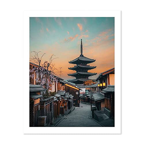 ZONJEE Moderne Naturlandschaft Poster Schöne Japan Drucke Leinwand Gemälde Fuji Kyoto Osaka Druck Home Room Decor Wandkunst Bilder (Color : A, Size : 30X40cm No Frame) von ZONJEE