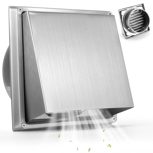 ZONJIE Lüftungsgitter Edelstahl 150MM Wetterschutzgitter Schrauben Ablufthaube Lamellengitter Flachhaube Fassadenschutz Edelstahl Haube für Wäschetrockner Badezimmer Büro Küche Fabrik ZONJIE Lüftungsgitter Edelstahl 150MM Wetterschutzgitter Schrauben Ablufthaube Lamellengitter Flachhaube Fassadenschutz Edelstahl Haube für Wäschetrockner Badezimmer Büro Küche Fabrik von ZONJIE