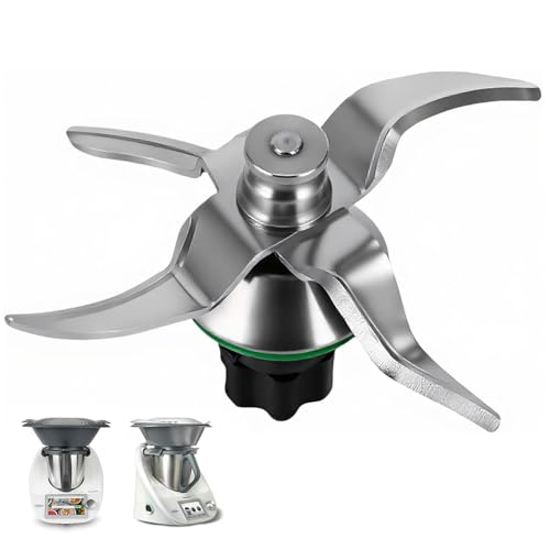 ZONJIE Messer für Vorwerk Thermomix TM5 und Thermomix TM6 - Ersatzmesser Mixmesser aus Edelstahl mit Dichtring, Messer Edelstahl Ersatzteile Kompatibel mit Vorwerk TM6 für Küchenmaschine Zubehör von ZONJIE