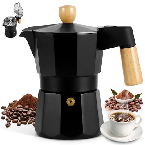 ZONJIE Mokkakanne – 3 Tassen/150 ml Herdplatte Kaffeemaschine Italienischer Espressokocher Aluminium Herdplatte Kaffeekanne für Cappuccino Latte Mokka ZONJIE Mokkakanne – 3 Tassen/150 ml Herdplatte Kaffeemaschine Italienischer Espressokocher Aluminium Herdplatte Kaffeekanne für Cappuccino Latte Mokka von ZONJIE