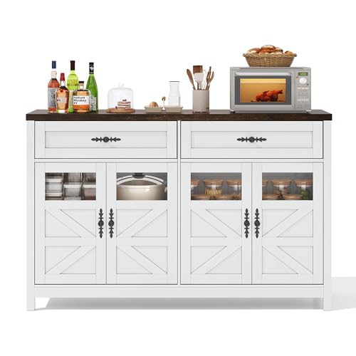 ZONJIE Sideboard Esszimmer mit Stauraum, Küchen Sideboard mit 4 Türen & 2 Schubladen, Anrichte Kommode für Wohnzimmer Küche Esszimmerschrank Sideboards Modern Design ZONJIE Sideboard Esszimmer mit Stauraum, Küchen Sideboard mit 4 Türen & 2 Schubladen, Anrichte Kommode für Wohnzimmer Küche Esszimmerschrank Sideboards Modern Design von ZONJIE