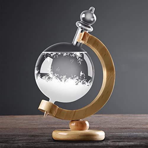 ZONJIE Sturmglas zur Wettervorhersage, kugelförmiges Kristallsturmglas zur Wettervorhersage, kreatives Geschenk für Büro, Schreibtisch, Heimdekoration ZONJIE Sturmglas zur Wettervorhersage, kugelförmiges Kristallsturmglas zur Wettervorhersage, kreatives Geschenk für Büro, Schreibtisch, Heimdekoration von ZONJIE