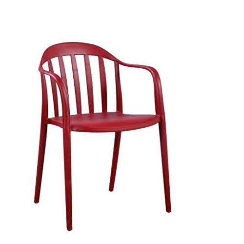 ZONS 4-er Set Zion Stuhl PP rot stapelbar - außen oder innen von ZONS