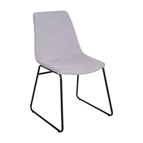 ZONS Cholo Stühle aus Stoff, Grau und Metallbespannung, groß, Schwarz von ZONS