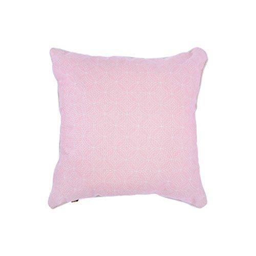 ZONS Kissen 45 x 45 cm Abnehmbarer Bezug + Füllung 4 Farben (Rosa) von ZONS