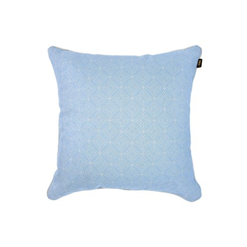 ZONS Kissen 45 x 45 cm Abnehmbarer Bezug + Füllung 4 Farben (blau) von ZONS