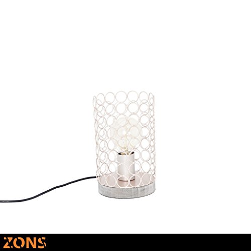 Zons Tischlampe, Metall H23.5 cm 4 Edison Glühbirne beige von ZONS