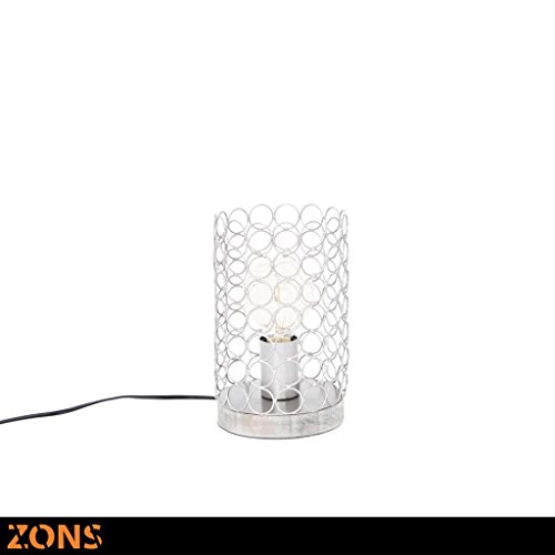 Zons Tischlampe, Metall H23.5 cm 4 Edison Glühbirne grau von ZONS