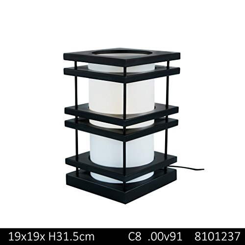 ZONS Tokio Lampe Stellen 19 x 19 x H31,5 cm – 2 Farben Sortiert schwarz von ZONS