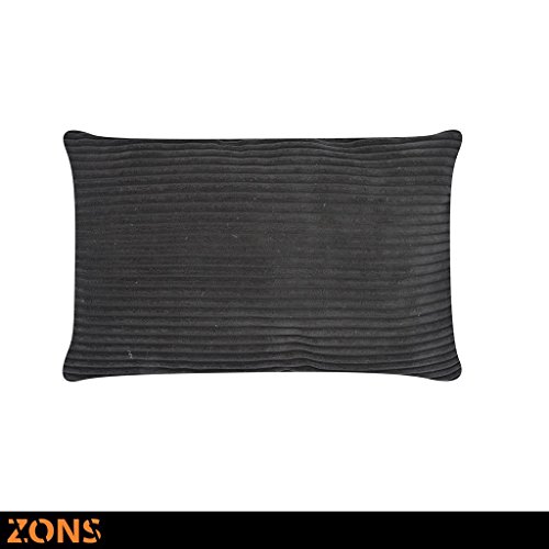 ZONS Kissen 40 x 60 cm 4 Farben + Füllung 500 g (schwarz) von ZONS
