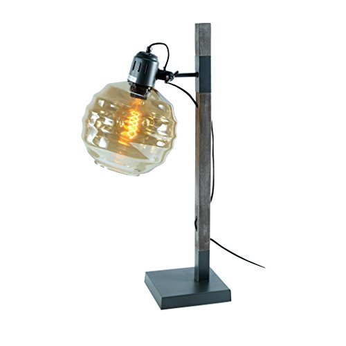 Zons Lampe Stellen Industry D20 x 15 x 18 x H65 cm + Edison Glühbirne grau von ZONS