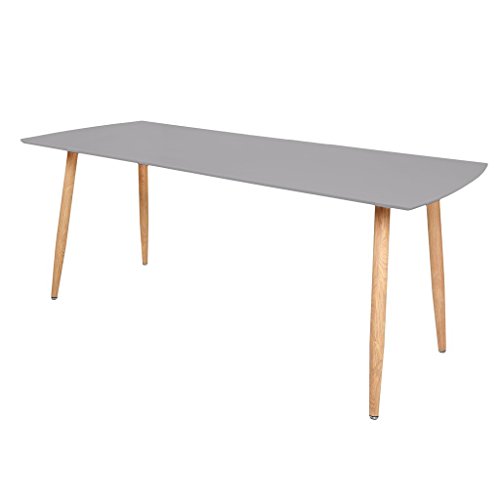 Zons Tisch, grau, 140/180x80xH75cm von ZONS