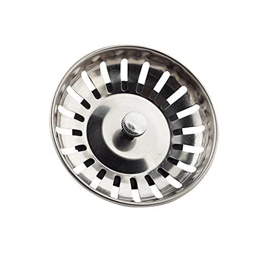 Abflusssieb für Spülbecken 1PC Spüle Bodenablauf Edelstahl Küchenspüle Filternetz Langlebig Gummiversiegelt Waschbecken Badezimmer Haarfilter Küche von ZONSHJDKR