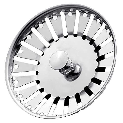 Abflusssieb für Spülbecken 84MM Badezimmer 304 Edelstahl Wasserstopper Spüle Spüle Wasserfilter Stecker Küchenspüle Zubehör Küchenspüle Sieb von ZONSHJDKR