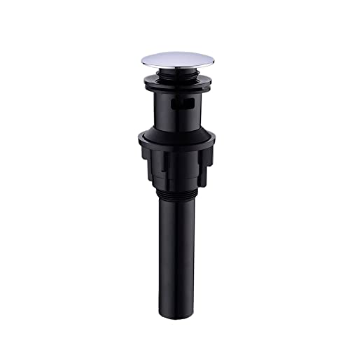 Abflusssieb für Spülbecken Down Pop Up Badezimmer Waschbecken Zubehör mit Überlauf Küchenzubehör Flushing Pop-Up Abflussstopfen Küche(Chrome) von ZONSHJDKR