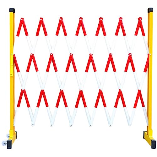 Einziehbarer Zaun Hoher Einfahrtszaun, zusammenklappbares tragbares Absperrtor for Warnungen auf Straßen und Garagen(Rosso,120x150cm) von ZONSHJDKR