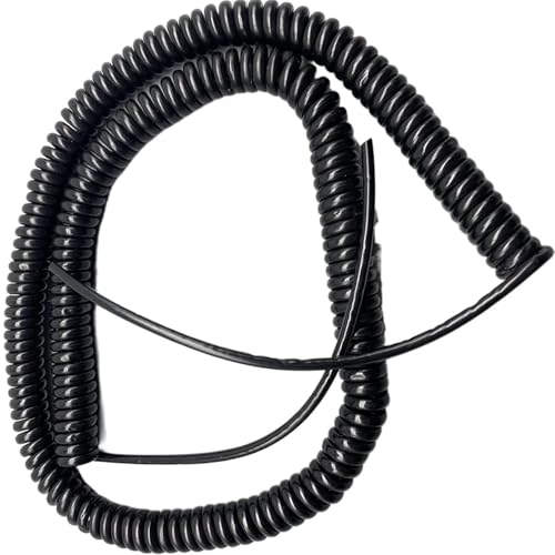 Elektrisches Kabel 8 Adern Spiralkabel Standard Zähigkeit Feder Netzkabel Multicore Elastische Federdraht Einziehbare Spule(Stretch 3.75 Meters) von ZONSHJDKR