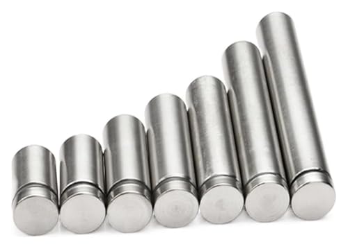 Glasbefestigungen 10 Stück! Werbenägel Abstandsbolzen Edelstahl Glaswandhalterung Befestigungsschrauben Dekor Hardware(12mm X80mm) von ZONSHJDKR