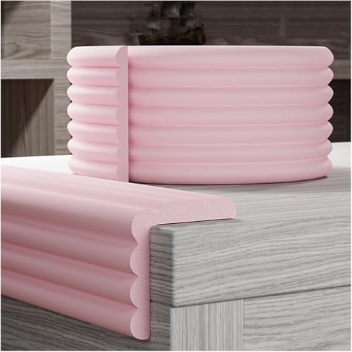 Kantenschutz Kantenschutzecken, Schaumstoffpolsterung for scharfe Kanten, Stoßstangen for Wandkanten, Tischschutzkissen, starker Klebstoff(Pink,10pcs) von ZONSHJDKR