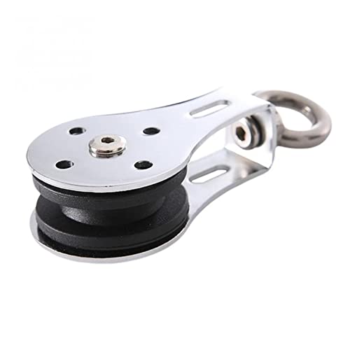 Rolle Flaschenzugrad Wäscheleinenrolle Flaschenzugblock 300 kg Flaschenzug Fester Flaschenzug Lager Heberolle Kronenblock Kranflaschenzug Hängedraht Schlepprad for 3-8 mm Drahtseil von ZONSHJDKR