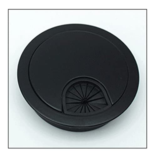 ZONSHJDKR Desktop-Dichtung 5 STÜCKE/Computer Tülle Tisch Kabel Outlet Möbel Hardware Zink-Legierung Schreibtisch Draht Loch Abdeckung(Black,60mm) von ZONSHJDKR