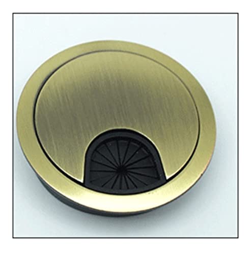 ZONSHJDKR Desktop-Dichtung 5 STÜCKE/Computer Tülle Tisch Kabel Outlet Möbel Hardware Zink-Legierung Schreibtisch Draht Loch Abdeckung(Bronze,50mm) von ZONSHJDKR