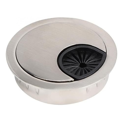 ZONSHJDKR Desktop-Dichtung 5 stücke Outlet Abdeckung Computer Schreibtisch Threading Loch Desktop Legierung Über-Linie Box Schreibtisch Tisch Tülle(50mm) von ZONSHJDKR