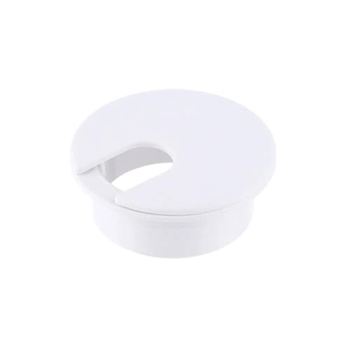 ZONSHJDKR Desktop-Dichtung 8 STÜCKE Kabellochabdeckung 35 mm/50 mm Computertülle Leitungskasten Schreibtisch Tisch Kabelverschluss Kabelklemme Organizer Home Hardware(White,35mm) von ZONSHJDKR