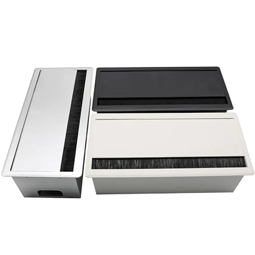 ZONSHJDKR Desktop-Dichtung Schreibtisch-Draht-Abdeckung, Kabeldurchführung, Bürotisch, Drahtloch-Abdeckung, Schreibtischkabel(White) von ZONSHJDKR
