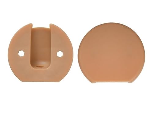 ZONSHJDKR Desktop-Dichtung Schreibtisch Draht Loch Abdeckung Basis Computer Tisch Stecker Tülle Kabel Linie Box Möbel Hardware(Brown) von ZONSHJDKR